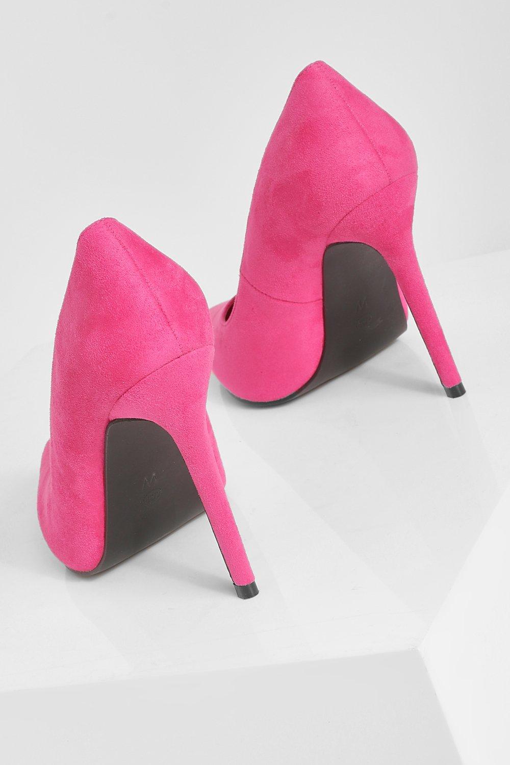 Bright pink clearance shoes wide fit